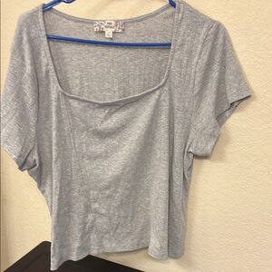 Pink Republic Heather Gray Short Sleeve Tee